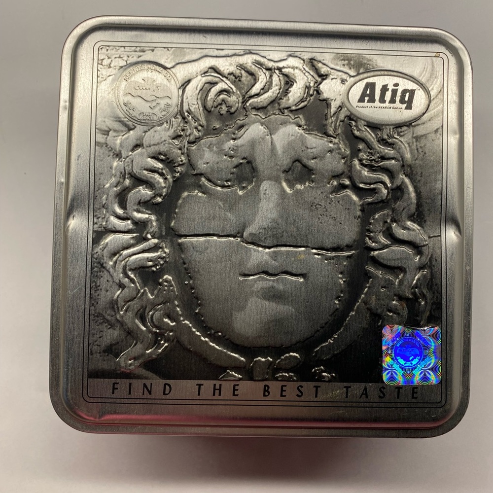 Atiq Tin Box Storage Iran Classic Scene - Picture 1 of 10